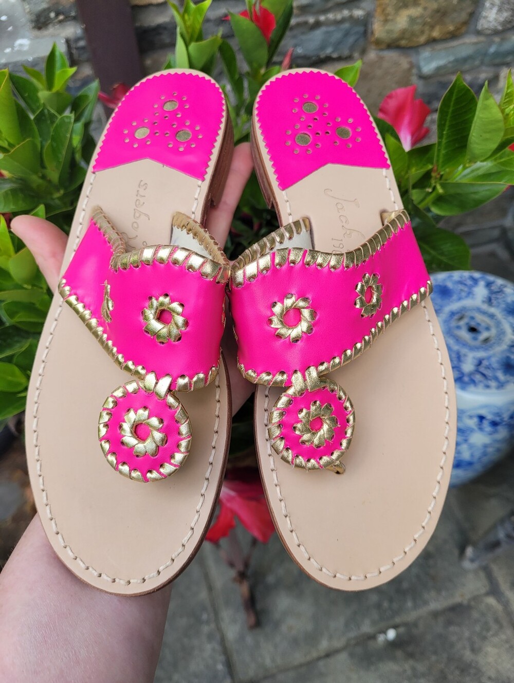 NEW!! Jack Rogers Hamptons Sandals
